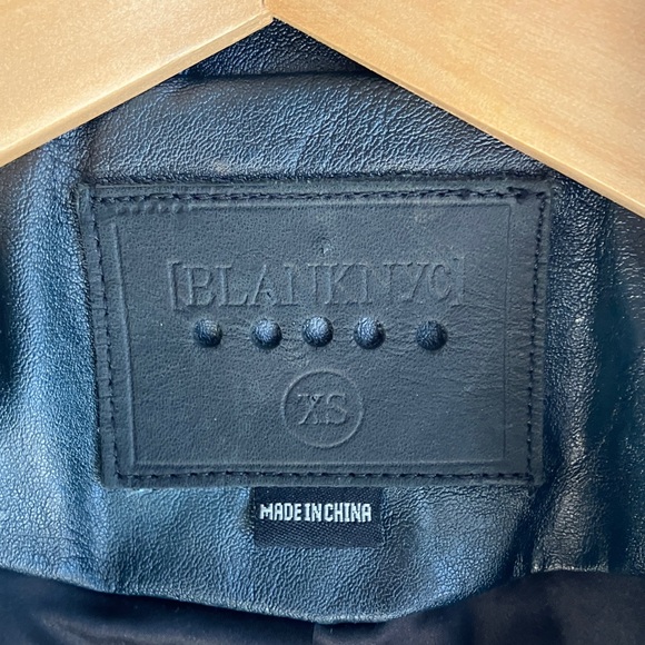 Blank NYC Black and White Leather Jacket - Picture 5 of 8